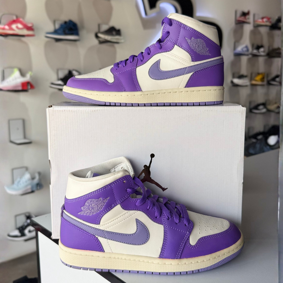 AIR JORDAN WOMENS 1 MID ACTION GRAPE